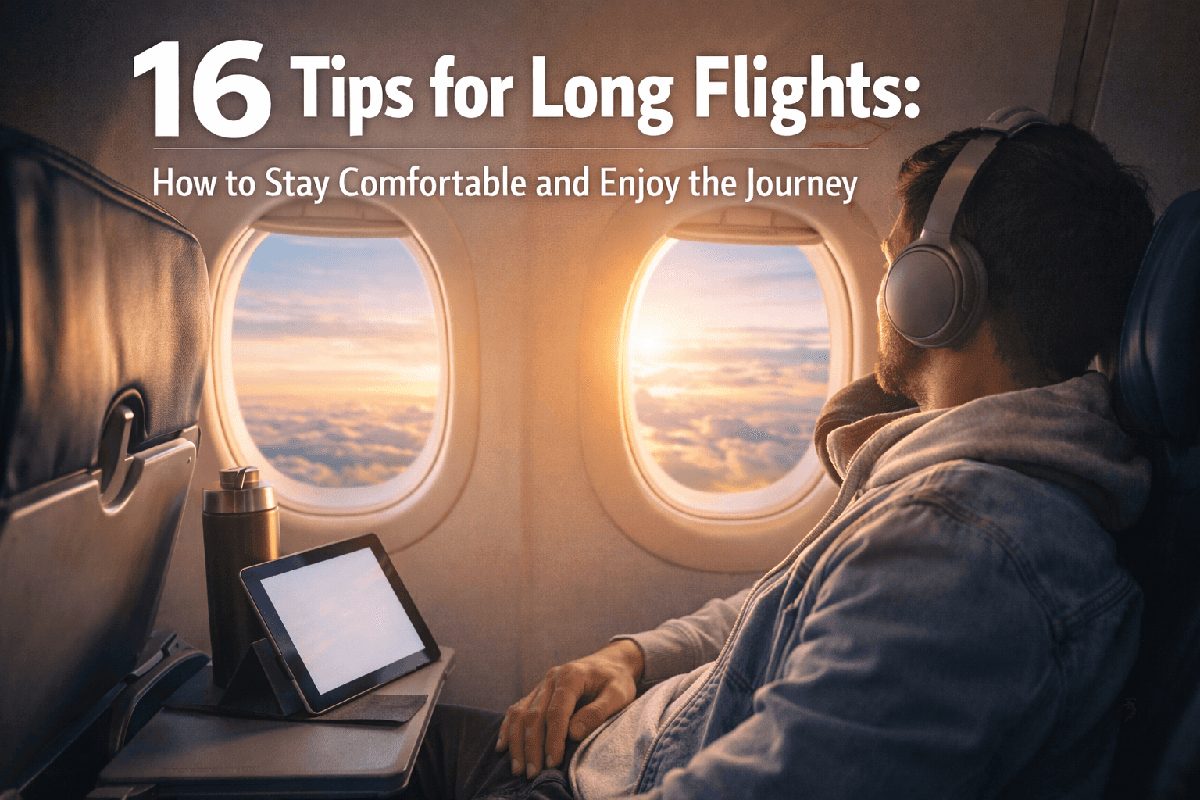 16 consejos para vuelos largos: comodidad y disfrute - BagsAway travel guide