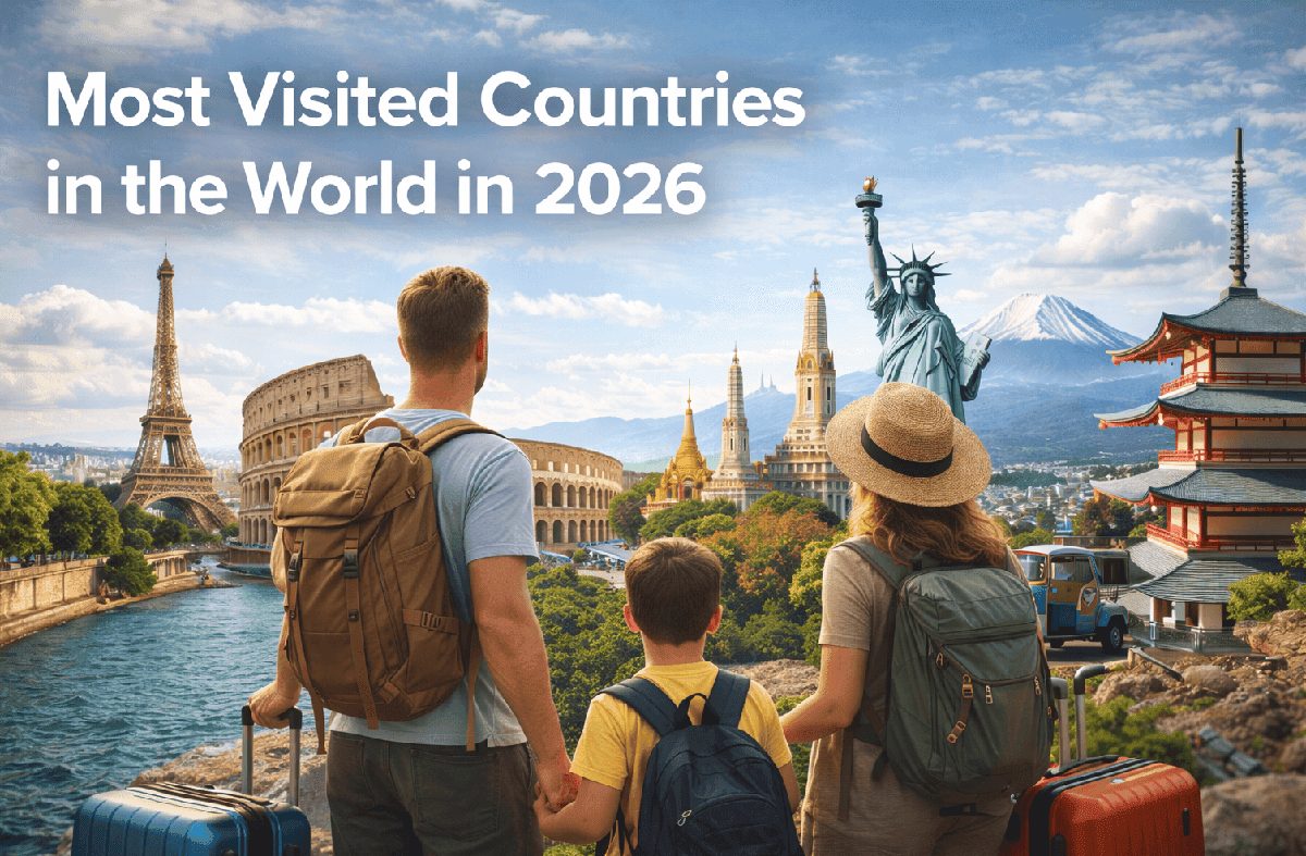 Países más visitados del mundo en 2026 - BagsAway travel guide