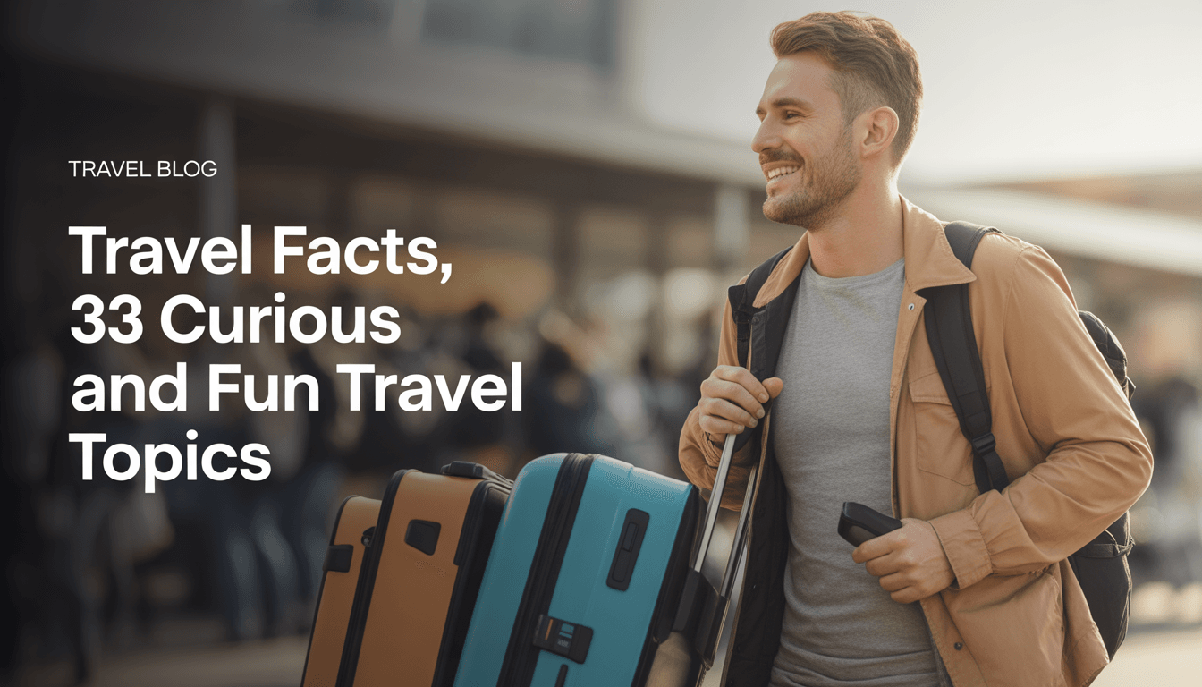 Travel Facts, 33 curious and fun travel topics - BagsAway travel guide